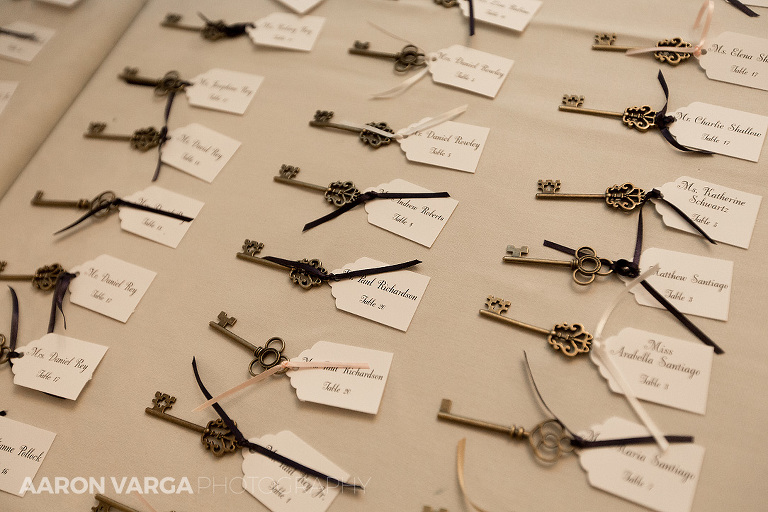32 key wedding escort card favors(pp w768 h512) - Best of 2015: Receptions and Details