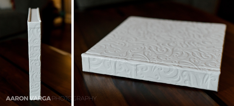 07 white leather wedding album finao one(pp w768 h350) - White Leather Flush Mount Wedding Album | The Pennsylvanian