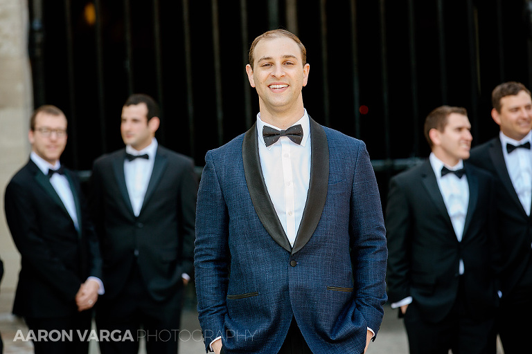 17 blue tuxedo wedding(pp w768 h512) - Mimi + Mike | Hotel Monaco and J. Verno Studios Wedding Photos