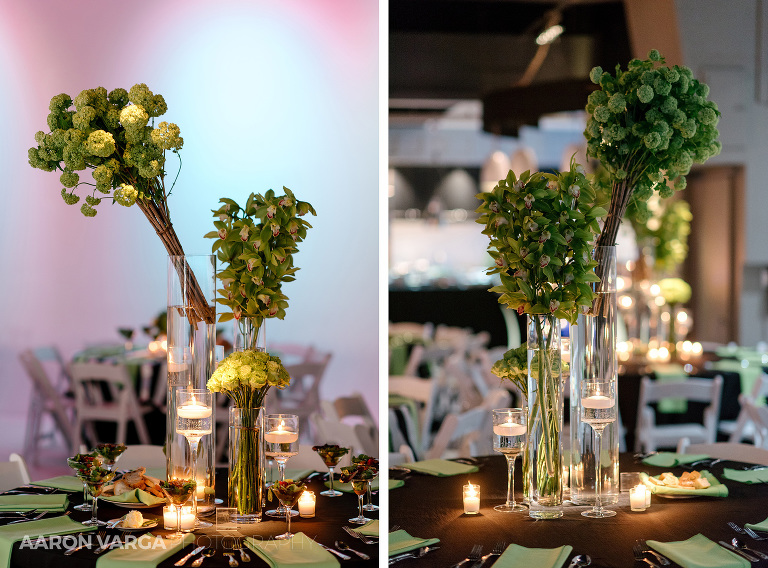 38 green wedding reception details(pp w768 h568) - Mimi + Mike | Hotel Monaco and J. Verno Studios Wedding Photos