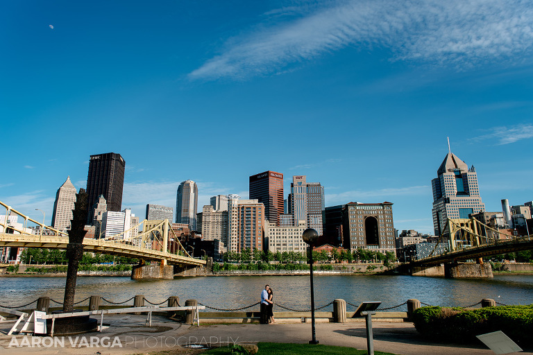 04 skyline engagement north shore pittsburgh(pp w768 h512) - Kini + Ricky | Point State Park and Mt. Washington Engagement Photos