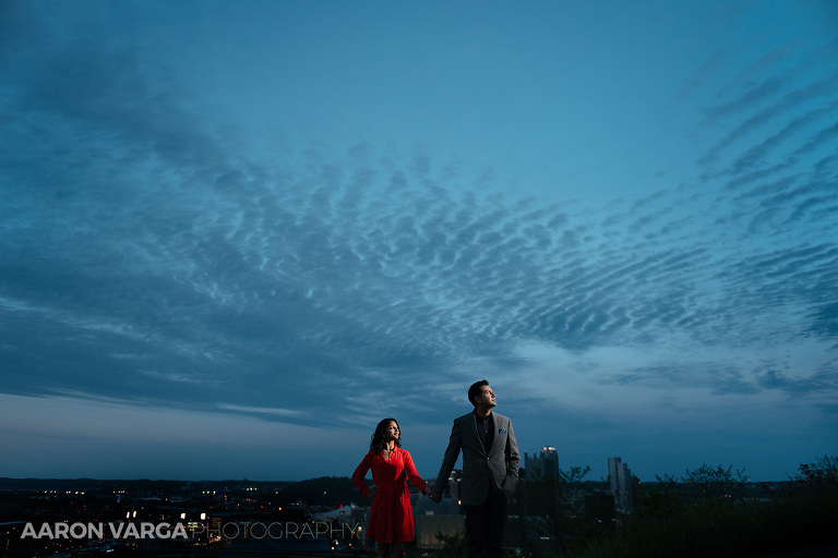 20 mt washington flash off camera(pp w768 h512) - Kini + Ricky | Point State Park and Mt. Washington Engagement Photos