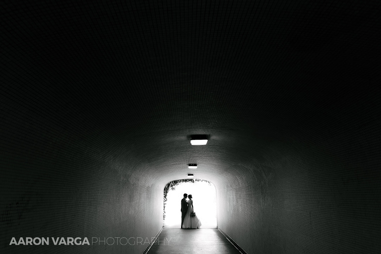 22 station square tunnel silhouette(pp w768 h512) - Sheraton Station Square Wedding