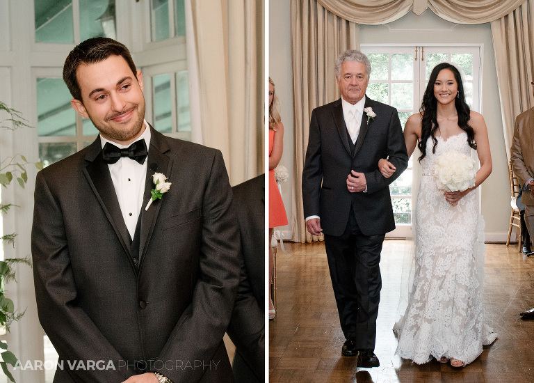 07 groom happy to see bride(pp w768 h550) - Gina + Anthony | Longue Vue Club Wedding Photos