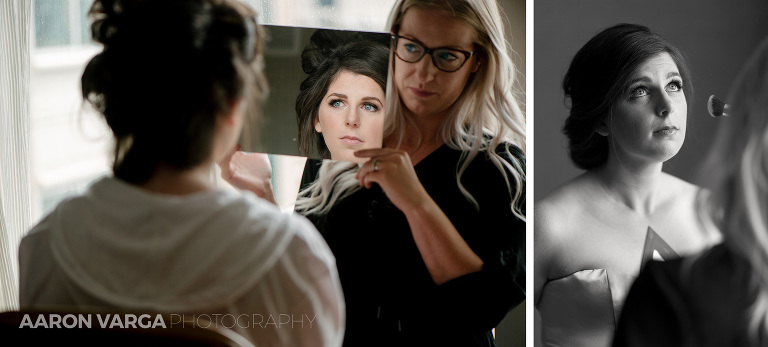 04 bride getting ready makeup(pp w768 h347) - Samantha + Jeff | Lawrenceville and Pittsburgh Opera Wedding Photos