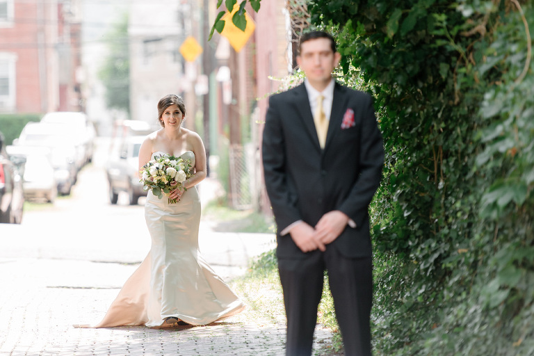 10 first look lawrenceville(pp w768 h512) - Samantha + Jeff | Lawrenceville and Pittsburgh Opera Wedding Photos