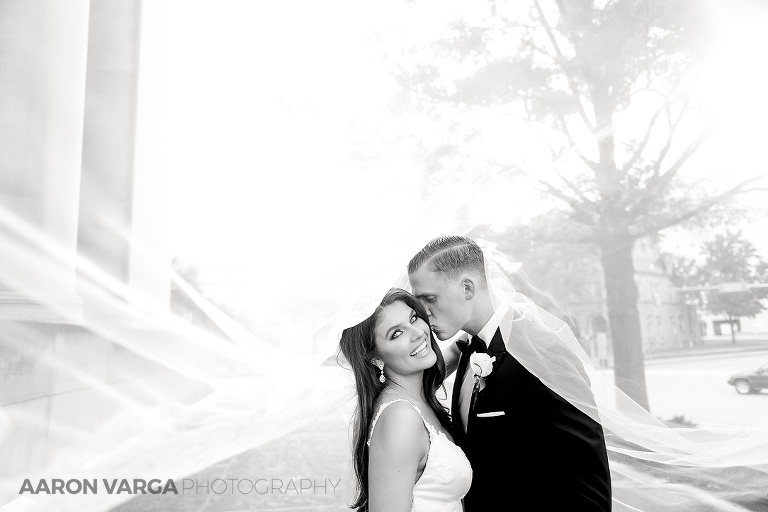 36 bride groom under long cathedral veil(pp w768 h512) - Valerie + Matt | St. Paul's Cathedral and Pennsylvanian Wedding Photos
