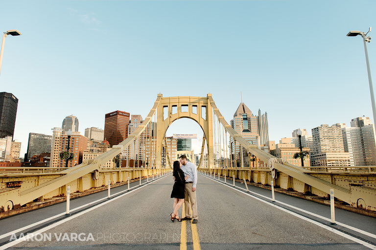 19 roberto clemente bridge(pp w768 h512) - Shauna + Glenn | Schenley Park and North Shore Engagement Photos