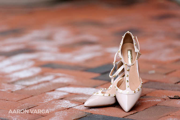 05 pink studded wedding shoes(pp w768 h512) - Amie + Ben | Heinz History Center Wedding Photos