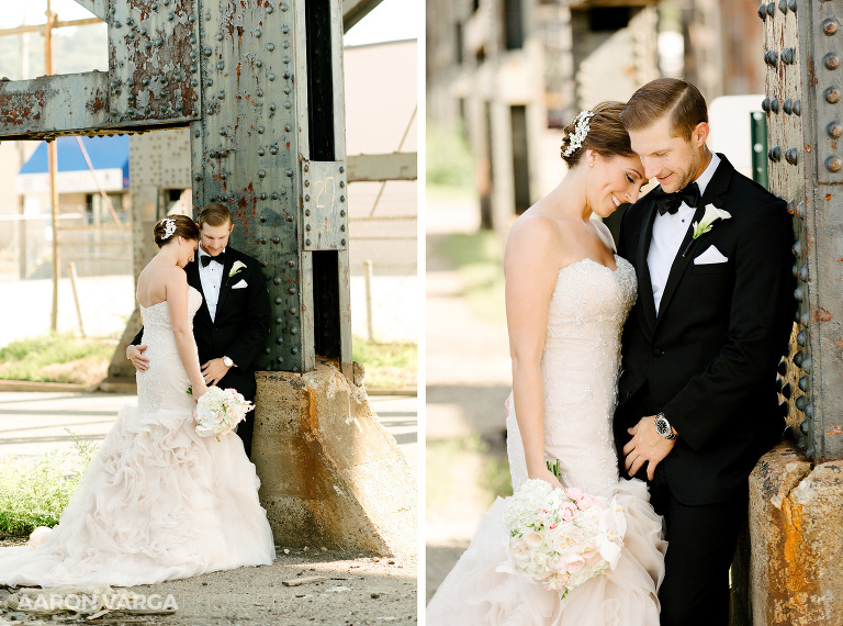 33 wedding photos under bridge(pp w768 h570) - Amie + Ben | Heinz History Center Wedding Photos