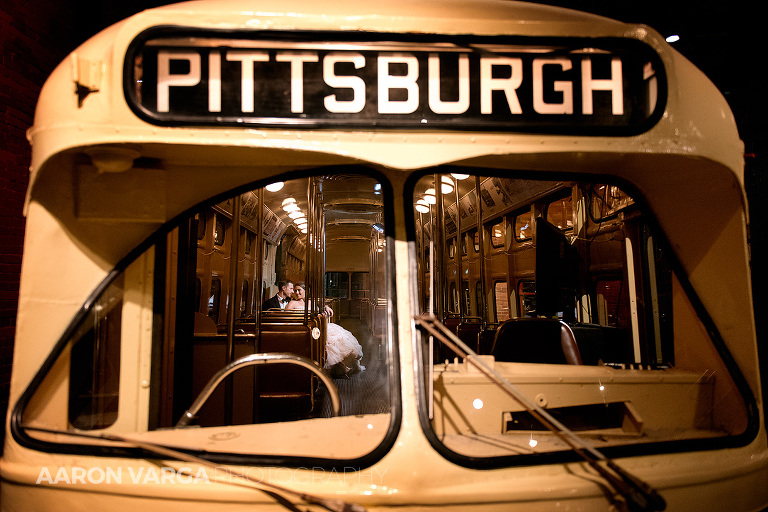 59 heinz history center trolley wedding photos(pp w768 h512) - Amie + Ben | Heinz History Center Wedding Photos