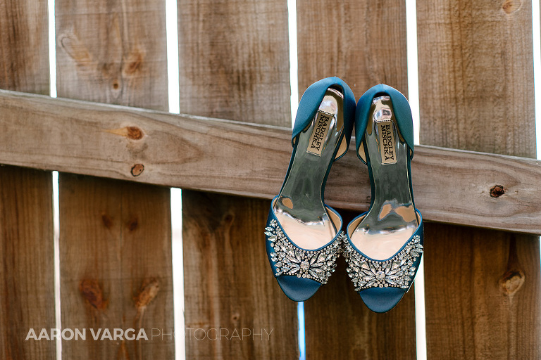 05 badgley mischka wedding shoes blue(pp w768 h512) - Dina + Brendan | Southpointe Golf Club Wedding Photos