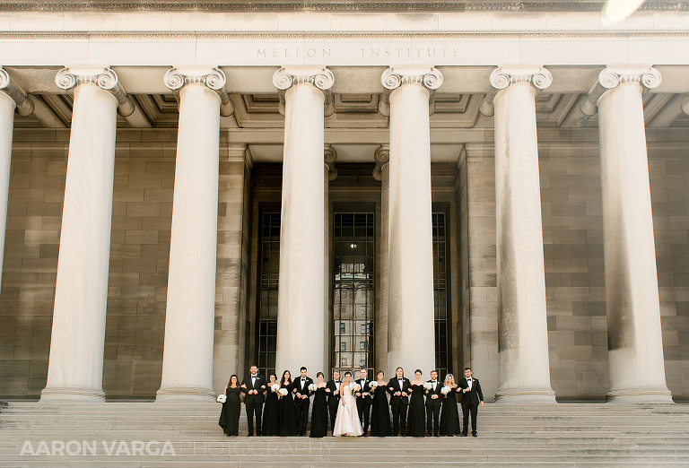 11 mellon institute wedding bridal party oakland(pp w768 h522) - Dina + Brendan | Southpointe Golf Club Wedding Photos