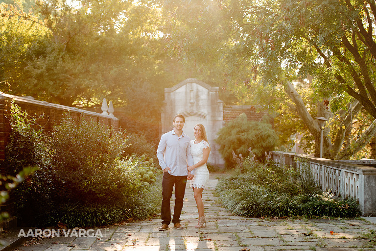 04 mellon park engagement photo sunset(pp w768 h512) - Alexis + Matt | Mellon Park and Phipps Conservatory Engagement Photos