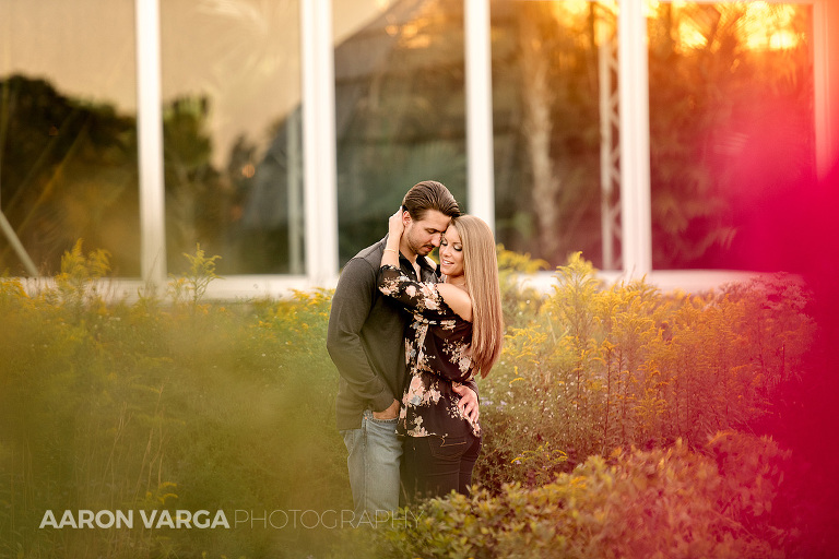 17 engagement photos at phipps conservatory sunset(pp w768 h512) - Alexis + Matt | Mellon Park and Phipps Conservatory Engagement Photos