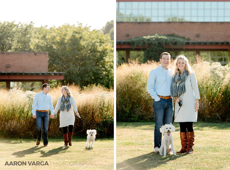 01 washingtons landing engagement session with dog(pp w768 h569) - Annie + Jeff | Washington's Landing and Strip District Engagement Photos