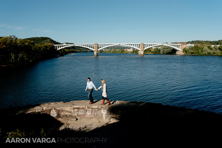 09 washingtons landing engagement overlook(pp w768 h512) - Annie + Jeff | Washington's Landing and Strip District Engagement Photos