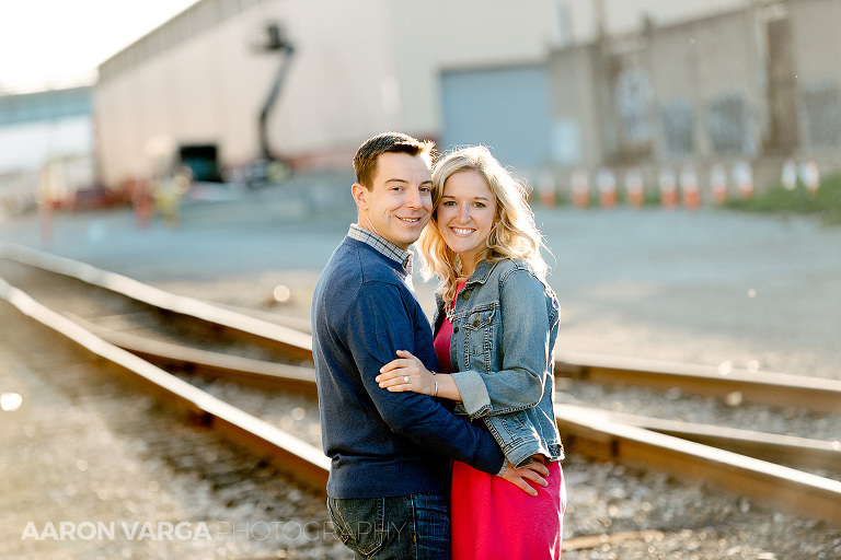21 strip district railroad engagement(pp w768 h512) - Annie + Jeff | Washington's Landing and Strip District Engagement Photos