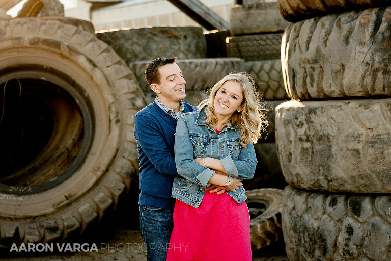 25 industrial engagement session strip district(pp w768 h512) - Annie + Jeff | Washington's Landing and Strip District Engagement Photos
