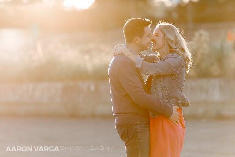 29 sunset engagement strip district(pp w768 h512) - Annie + Jeff | Washington's Landing and Strip District Engagement Photos