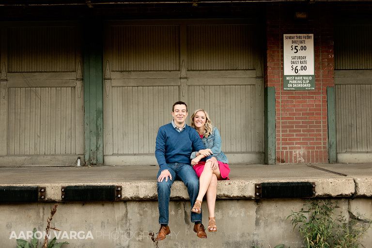 30 strip district urban industrial engagement(pp w768 h512) - Annie + Jeff | Washington's Landing and Strip District Engagement Photos