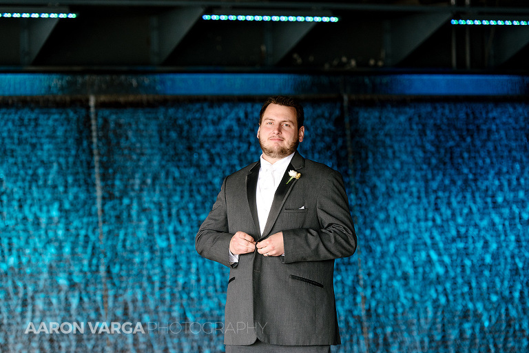 15 convention center wedding groom(pp w768 h512) - Shauna + Glenn | Heinz History Center Wedding Photos