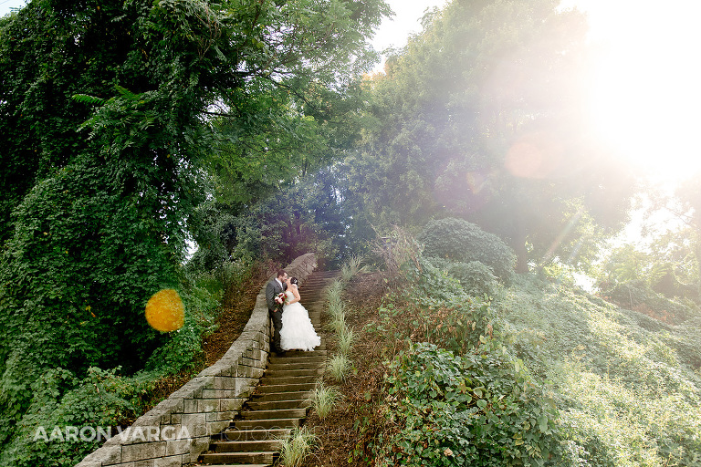 32 washingtons landing pittsburgh wedding stairs(pp w768 h512) - Shauna + Glenn | Heinz History Center Wedding Photos