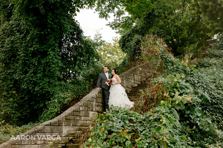 34 staircase at washingtons landing pittsburgh(pp w768 h512) - Shauna + Glenn | Heinz History Center Wedding Photos