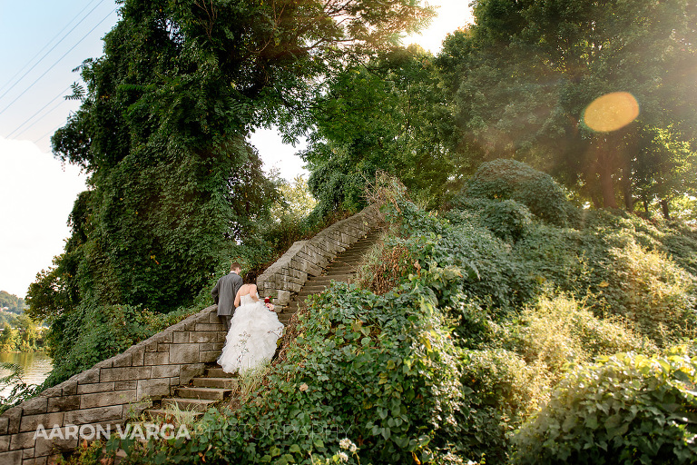 36 washingtons landing island staircase(pp w768 h512) - Shauna + Glenn | Heinz History Center Wedding Photos