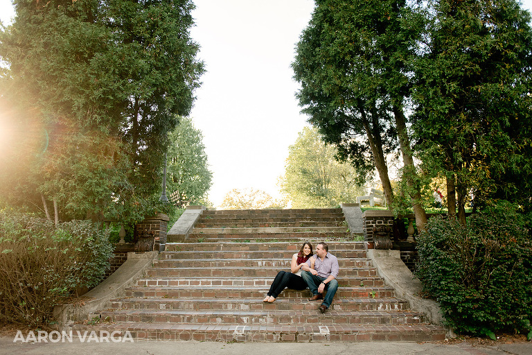 05 staircase at mellon park(pp w768 h512) - Amanda + Keith | Mellon Park and Schenley Park Engagement Photos