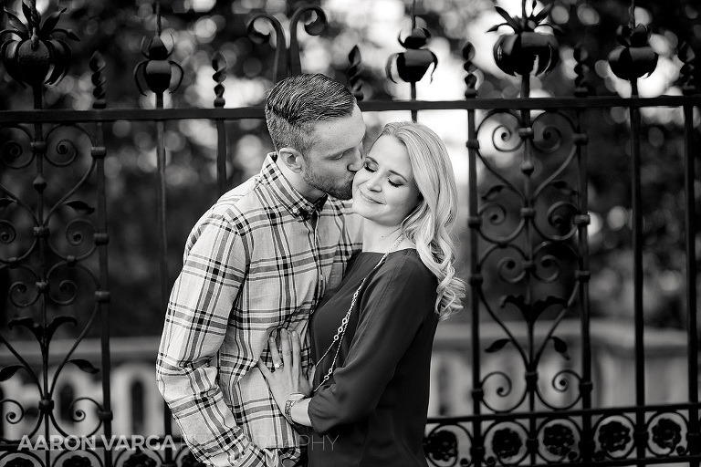 16 mellon park wrought iron gate engagement(pp w768 h512) - Amy + Bill (Part II) | Mellon Park Engagement Photos
