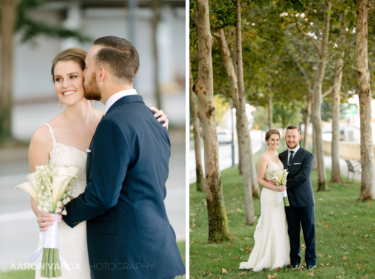 15 first look wedding in downtown pittsburgh(pp w768 h570) - Shannon + Philip | Renaissance Hotel Pittsburgh Wedding Photos