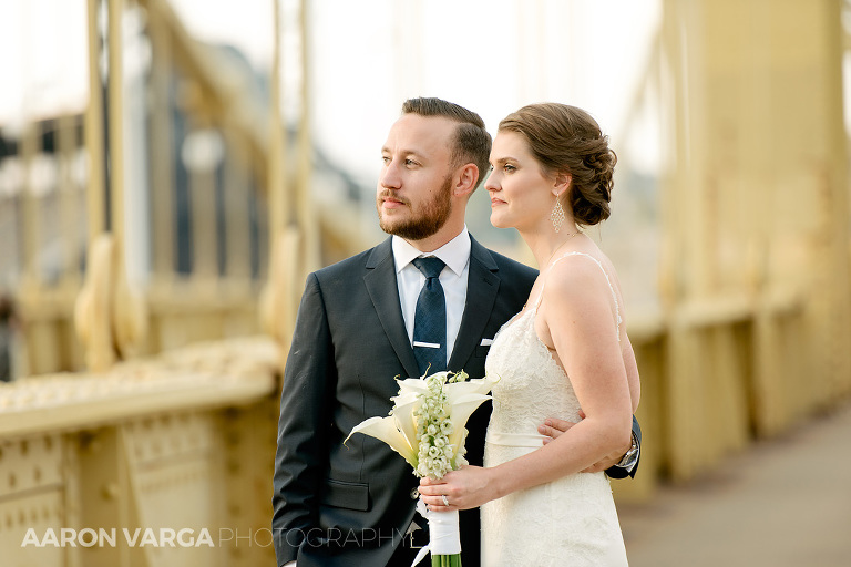 46 renaissance hotel wedding photos yellow bridge(pp w768 h512) - Shannon + Philip | Renaissance Hotel Pittsburgh Wedding Photos