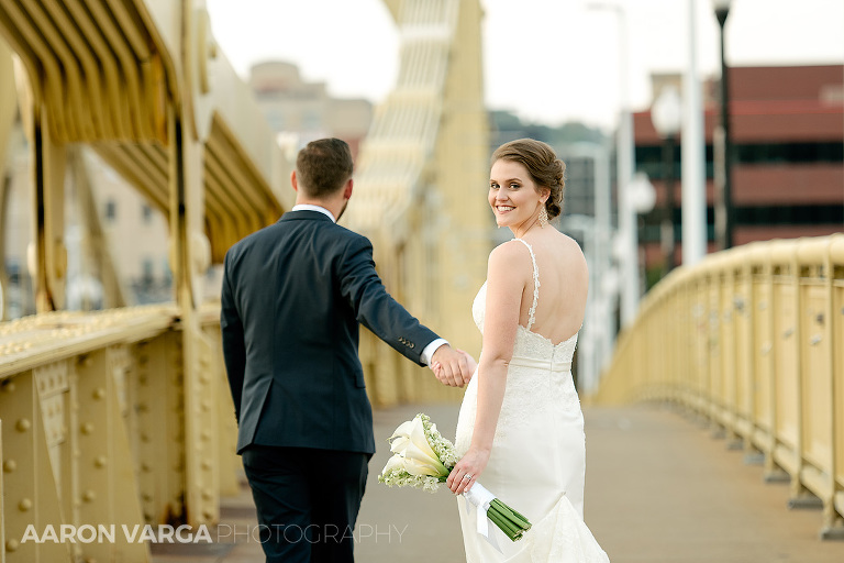 48 pittsburgh yellow bridges wedding photo(pp w768 h512) - Shannon + Philip | Renaissance Hotel Pittsburgh Wedding Photos