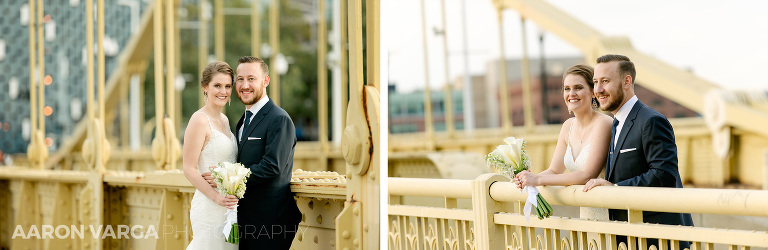 49 wedding photos on roberto clemente bridge(pp w768 h250) - Shannon + Philip | Renaissance Hotel Pittsburgh Wedding Photos