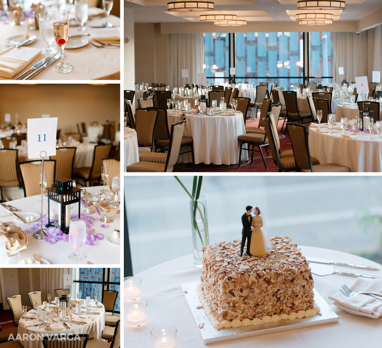 51 renaissance hotel wedding reception details(pp w768 h699) - Shannon + Philip | Renaissance Hotel Pittsburgh Wedding Photos