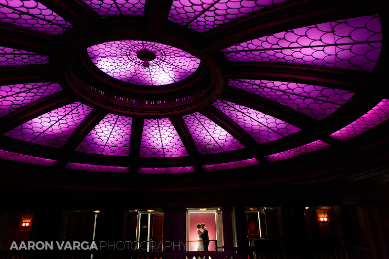 57 renaissance hotel wedding roof purple(pp w768 h512) - Shannon + Philip | Renaissance Hotel Pittsburgh Wedding Photos