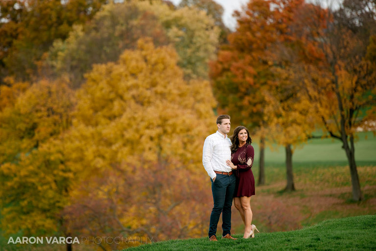 10 st clair country club fall engagement photo 1(pp w768 h512) - Katie + Michael | St. Clair Country Club and Peters Lake Park Engagement