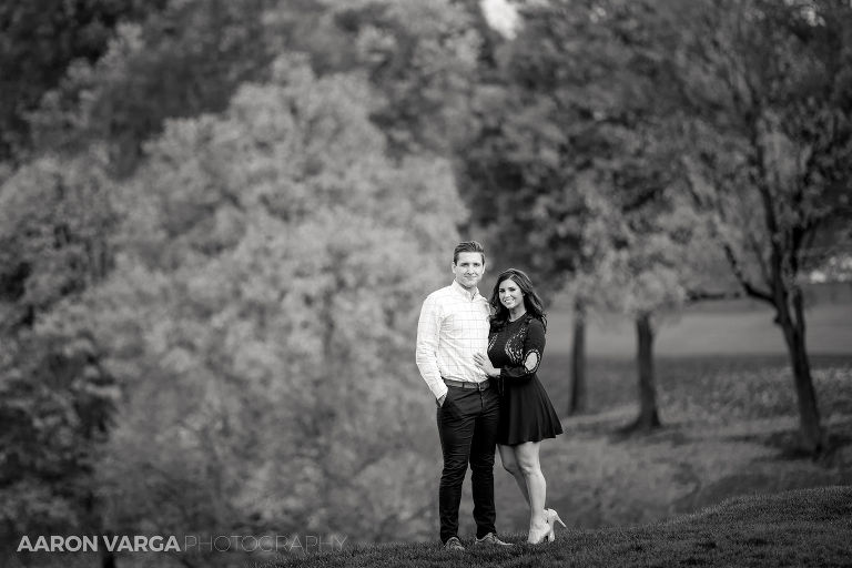 12 st clair country club engagement photo in fall 1(pp w768 h512) - Katie + Michael | St. Clair Country Club and Peters Lake Park Engagement