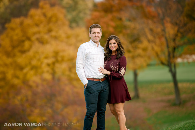 13 st clair country club engagement photos in fall 1(pp w768 h512) - Katie + Michael | St. Clair Country Club and Peters Lake Park Engagement