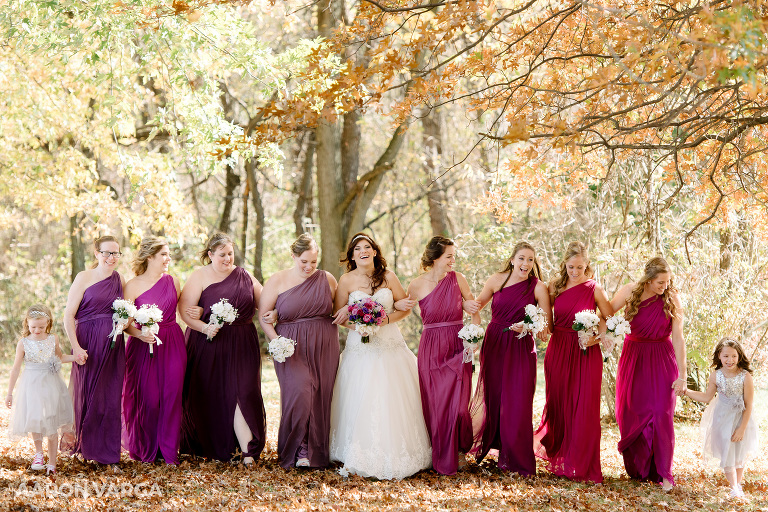 06 pink and purple bridesmaid dresses fall(pp w768 h512) - Lindsey + Sean | Syria Shrine Wedding Photos