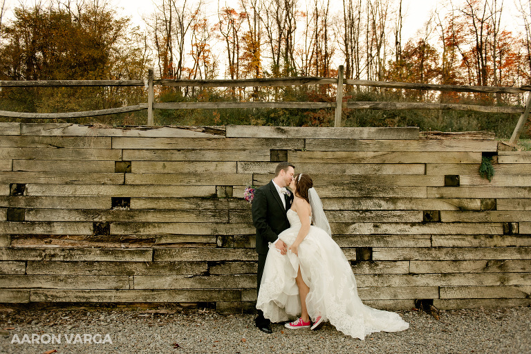 31 boyce park wedding photos near wall(pp w768 h512) - Lindsey + Sean | Syria Shrine Wedding Photos