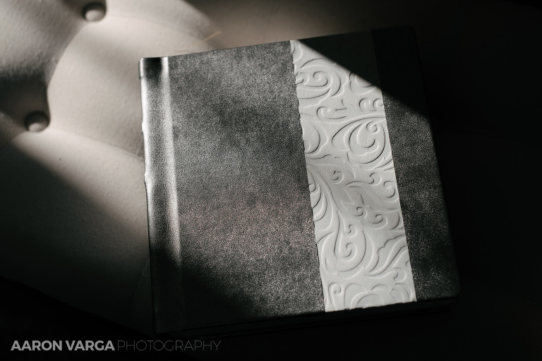 03 saturday night special leather wedding album finao(pp w768 h512) - Silver and White Leather Wedding Album | Heinz History Center Wedding