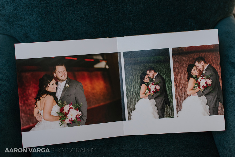09 convention center wedding album silver finao(pp w768 h512) - Silver and White Leather Wedding Album | Heinz History Center Wedding