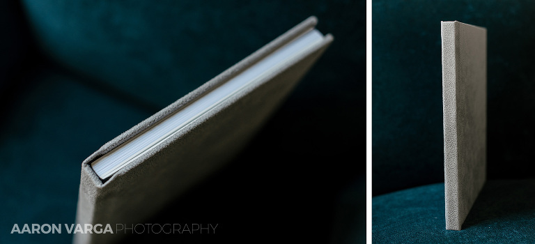 08 gray silver guestbook of engagement photos(pp w768 h350) - Silver Suede Engagement Photo Guestbook | North Shore Engagement