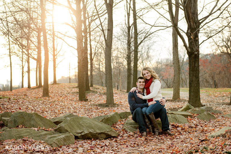 07 winter sunset engagement photo(pp w768 h512) - Cayla + Sam (Part II) | Washington's Landing Winter Engagement Photos