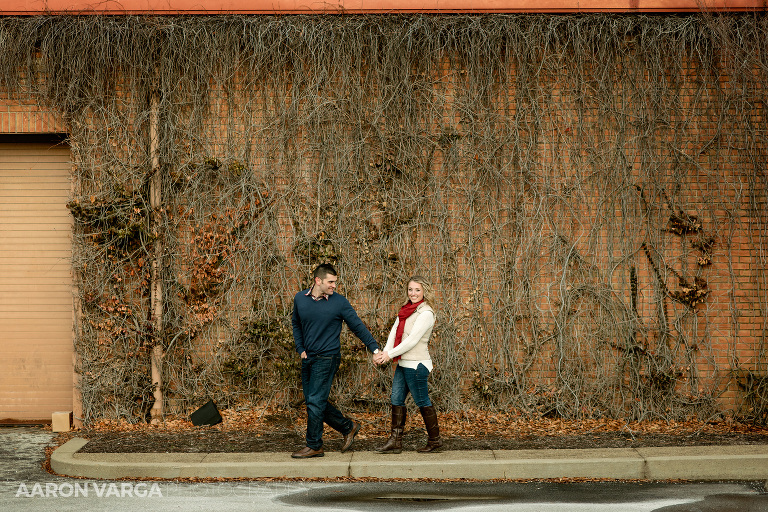 19 ivy wall engagement photos washingtons landing winter(pp w768 h512) - Cayla + Sam (Part II) | Washington's Landing Winter Engagement Photos