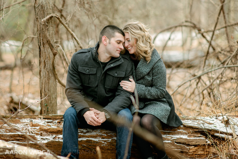 21 engagement photo in woods(pp w768 h512) - Cayla + Sam | Hartwood Acres Winter Engagement Photos