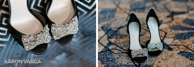 02 black sparkly wedding shoes(pp w768 h266) - Kaitlyn + Tom | Heinz Chapel and Sheraton Station Square Wedding Photos