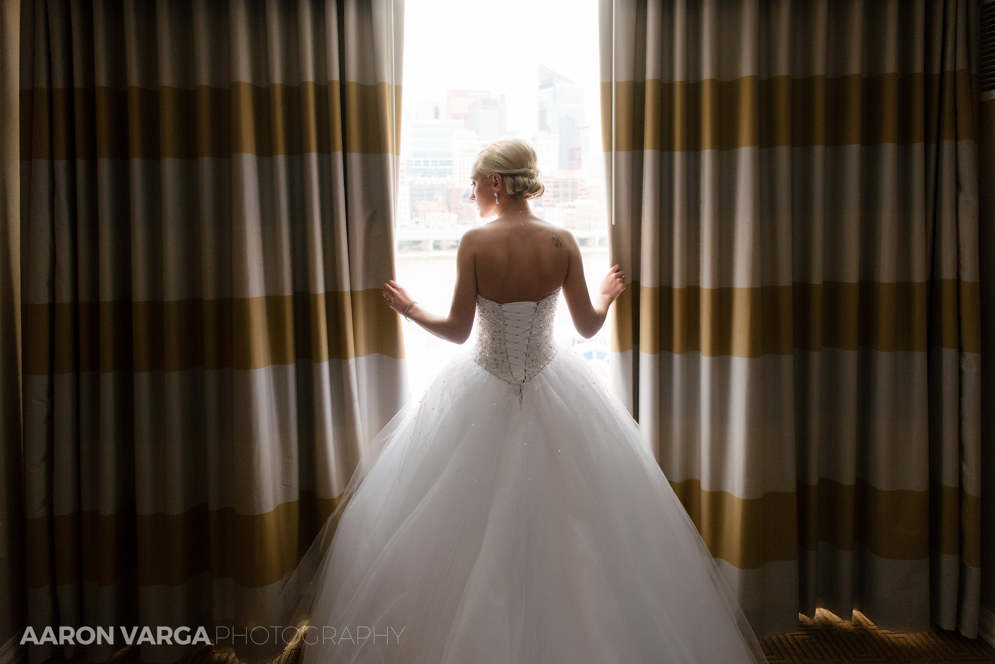 09 window light bride portrait - Kaitlyn + Tom | Heinz Chapel and Sheraton Station Square Wedding Photos